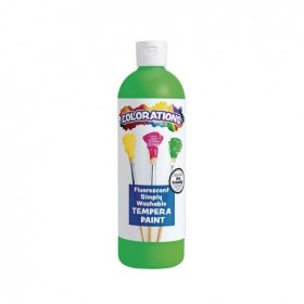 Colorations® Fluorescent Washable Tempera Paint 16oz - Green