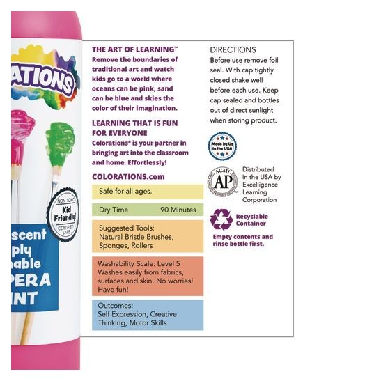 Colorations® Washable Tempera Paint 16oz - Purple