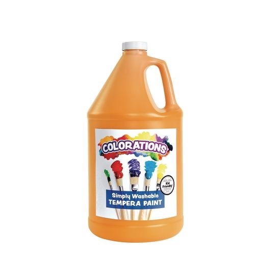 Colorations® Washable Tempera Paint Gallon - Orange