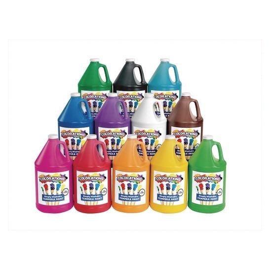 Colorations® Washable Tempera Paint Gallon - Orange