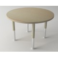 Round Table with Height Adjustable Legs