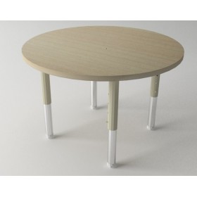 Round Table with Height Adjustable Legs