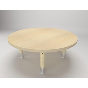 Tots Round Table with Height Adjustable Legs