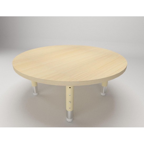 Tots Round Table with Height Adjustable Legs