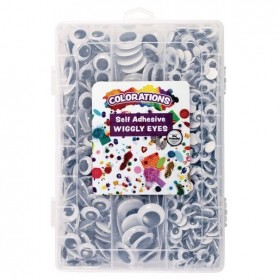 Colorations® Self-Adhesive Wiggly Eyes Set of 875