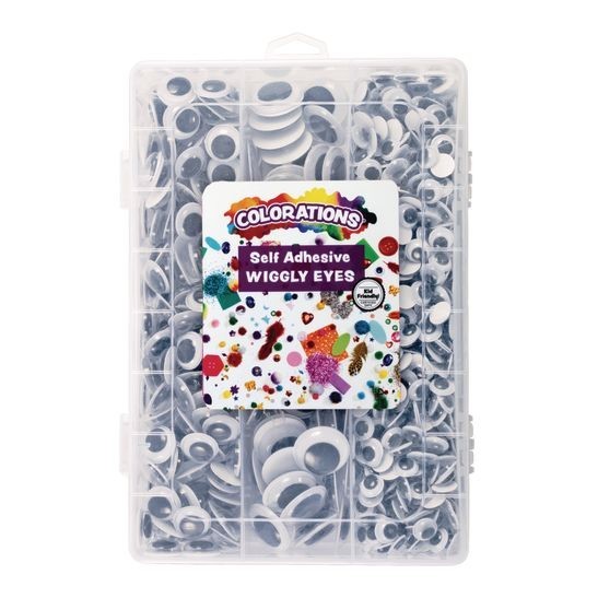 Colorations® Self-Adhesive Wiggly Eyes Set of 875