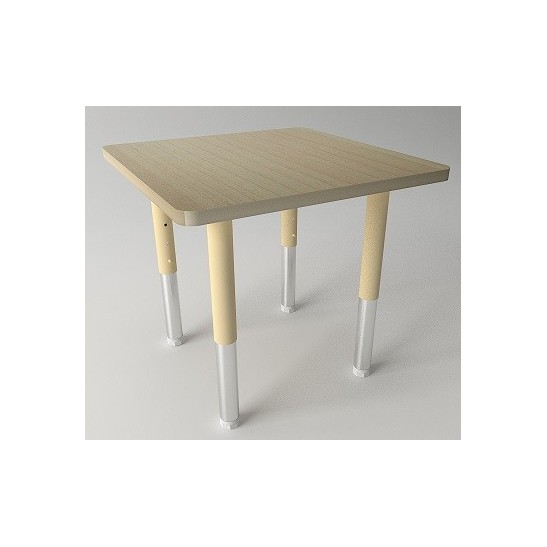 Square Table with Height Adjustable Legs