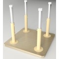 Square Table with Height Adjustable Legs