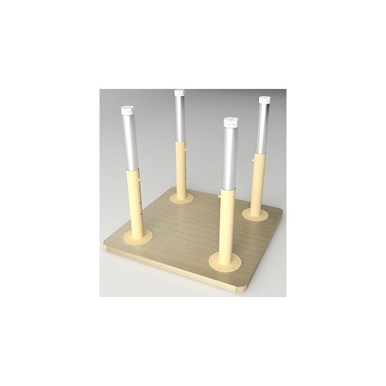 Square Table with Height Adjustable Legs