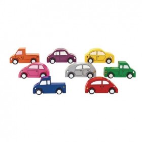 Wooden Cars & Trucks - Set of 8