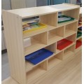 See-thru 4-tier Shelf with Partition