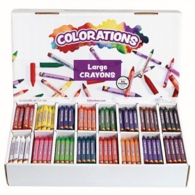 Colorations® Large Crayons - 16 Colours, Set of 400
