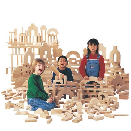 Unit Blocks Set 14 Shapes, 86pcs
