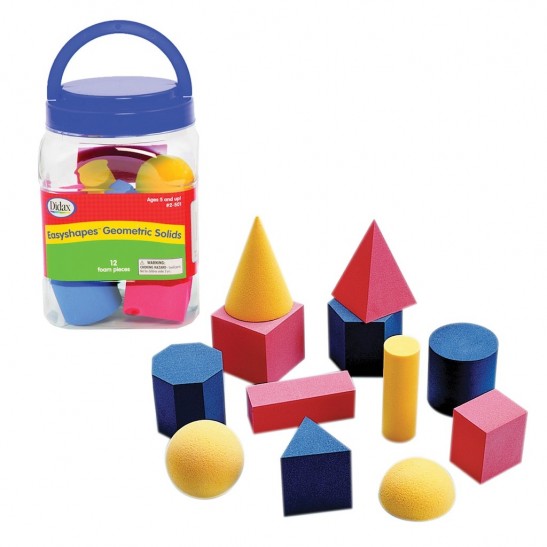 Easyshapes Geometric Solids - 12 pieces