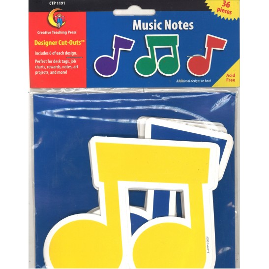 Music Notes Designer Cut-Outs