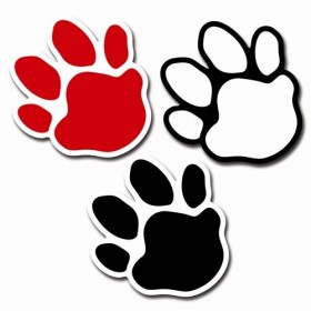 Paw Prints Designer Cut-Outs