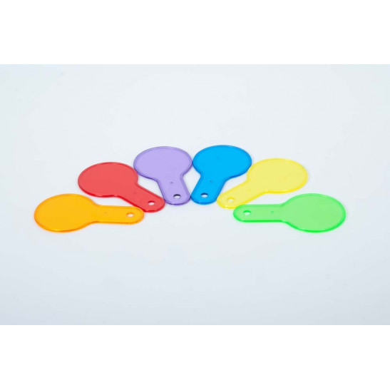 Translucent Colour Paddle Set - Pk6