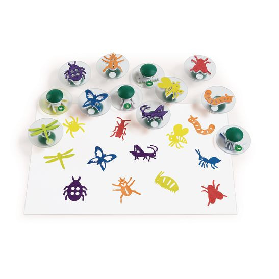 Colorations® Easy-Grip Stampers, Bug Story - Set of 12