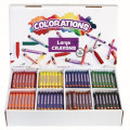 Colorations® Large Crayons - 8 Colors, Set of 400