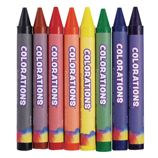Colorations® Large Crayons - 8 Colors, Set of 400
