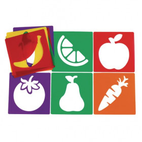 Colorations® Fruit & Vegetable Stencils Set of 12