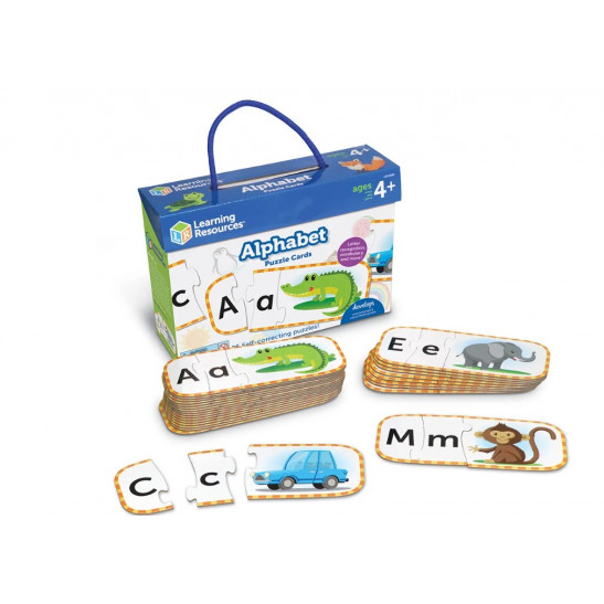 Upp & Lowercase Alphabet Puzzle Cards