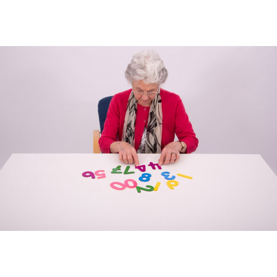 Rainbow Numbers 0-9 Small 7cm - Pack of 14