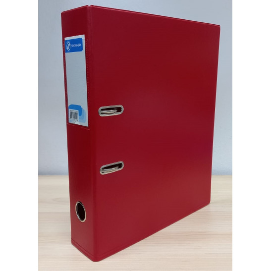 PVC Arch File 3" F4 (Red) Set of 6