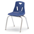 Berries® Stacking Chair with Chrome-plated Legs - 14" Ht (Blue)