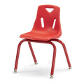 Berries® Stacking Chair with Powder-Coated Legs - 14" Ht (Red)