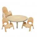 Tots Round Table with Height Adjustable Legs