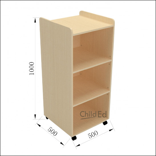 Mobile 3-Tier Adjustable Shelf