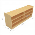 Shoe Shelf With Open Compartment (Horizontal)