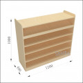 Shoe Shelf With Open Compartment (Vertical)