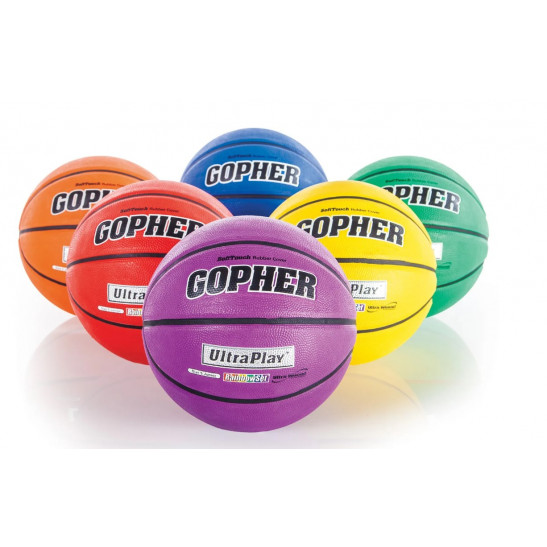 Rainbow UltraPlay Basketballs Size 5 Set of 6