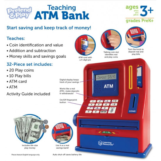 Pretend & Play Teaching ATM Bank