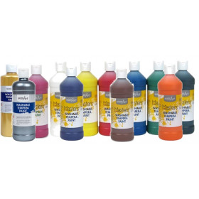Handy Art Little Masters® Washable Tempera Paint - 16 oz Complete Set of 12 colours