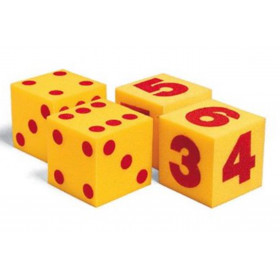 Giant Math Soft Cubes Set of 4