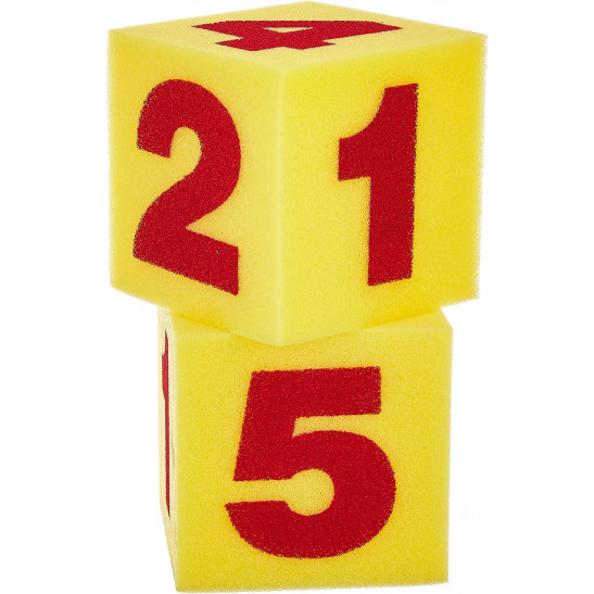 Giant Math Soft Cubes Set of 4