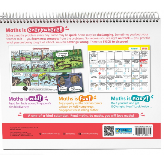 Singapore Maths Calendar 2025 (Age 7-8)