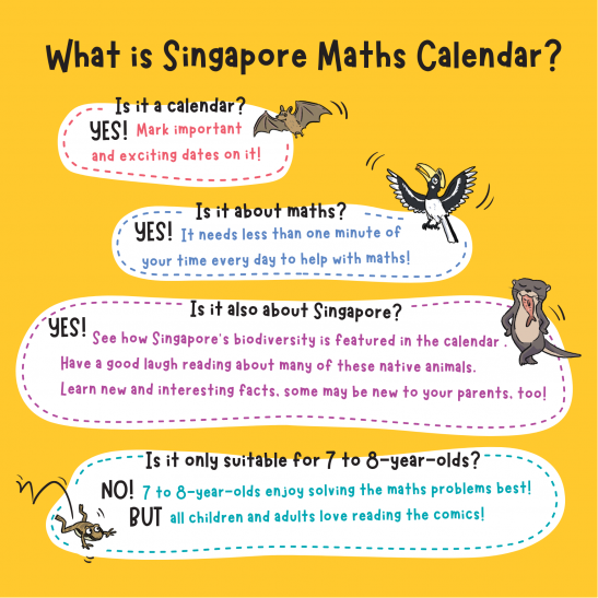 Singapore Maths Calendar 2026 (Age 7-8)