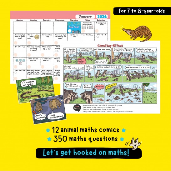 Singapore Maths Calendar 2026 (Age 7-8)