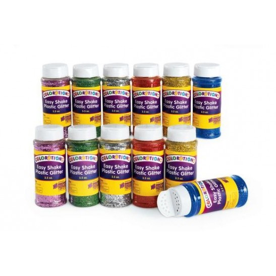Colorations® Easy Shake Glitter 3.5oz - Set of 12