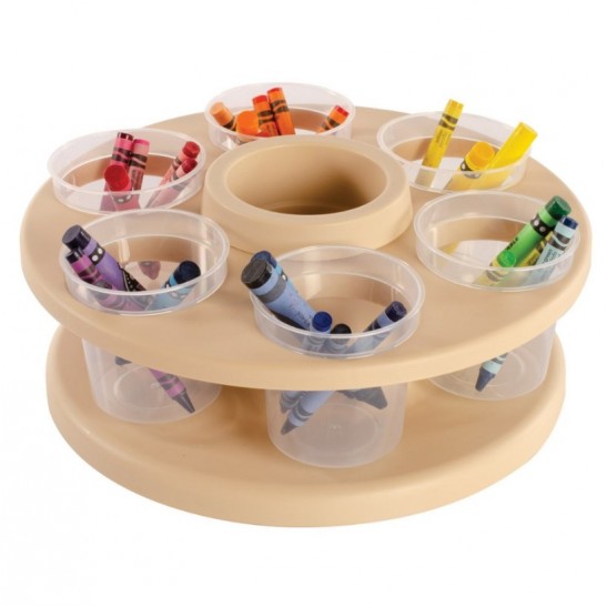 Spinning Tabletop Art Storage